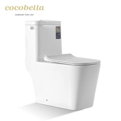 China Double-Flow Bathroom Toilet Bowl With R&T Flush Floor Modern Hotel One Piece Flush Ceramic Home Fit Double Toilets CUPC Toilets for sale