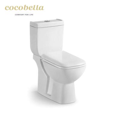 China Hot Selling Good Quality Double-Flow Bathroom Toilet Two Piece Flush Closet Toilet with Best Rate for sale