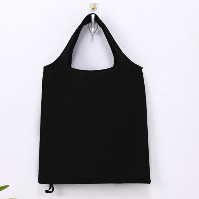 China Reusable Custom Reusable Folding Shopping Bag Recycled Foldable 190t Polyester Shopping Bag for sale