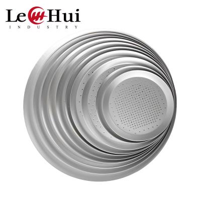 China Stocked Non Stick Aluminum Pizza Pan 14inch Pizza Pan With Holes Pizza Pans Round zu verkaufen