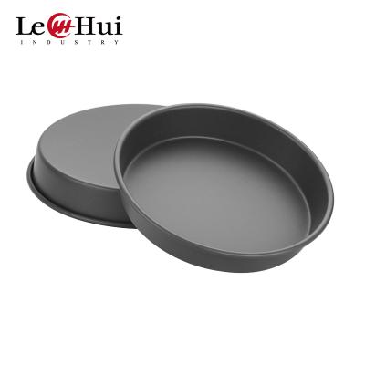 China Stored Round Pizza Tray For Kitchenware 8 Inch Nonstick Hard Deep Liner Pizza Pan en venta