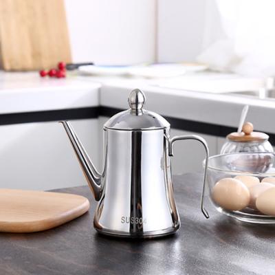 China Kitchen 0.5L/0.7L/1.5L/2L Cooking Oil/Vinegar Olive Frying Oil 304 Hot Selling Cups Stainless Steel Olive Pot/Vinegar Kettle Oil Storage en venta