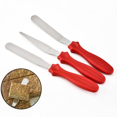 China 3pcs/set Cake Cream Knife Spatula Viable Cake and Knife Baking Tools Stainless Steel Food Shovel Cake Butter Cream Spatula Te koop