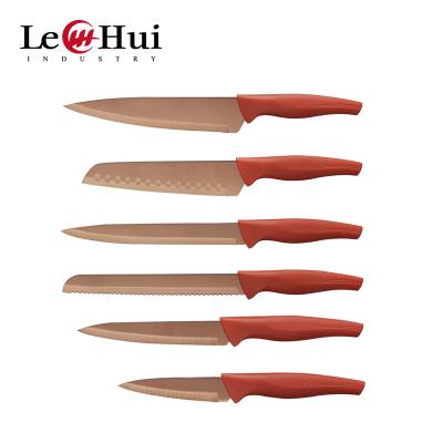 China Stocked Stainless Steel Kitchen Knife Set 3Cr14 With PP Handle Household Knife Set Knife For Chef Te koop