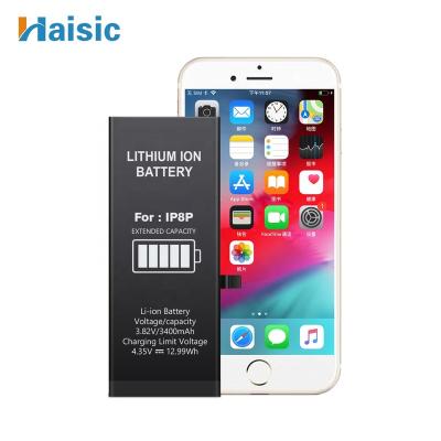 China Super Cell Phone Capacity 3400mAh Lithium Lon Replacement Mobile Phone Battery For iphone 8 plus for sale