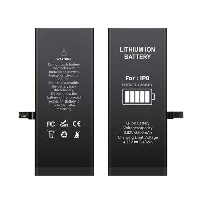 China 2021 new mobile phone batteries factories mobile phone battery for iPhone 8G-IP8H for sale