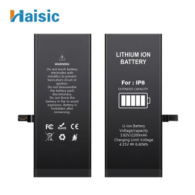 China Consumer Electronics Factory Wholesale 2200mAh High Capacity Cell Phone Batteries For iphone 7 7plus 8 8pplus X XR XS MAS for sale