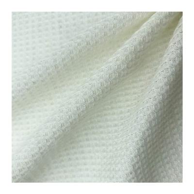 China Hot-selling 170gsm Stretch Shrink-Resistant TC Dyed Elastic Waffle Fabric For Skirt for sale