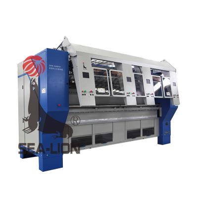 China Spread And Transfer Sea Lion Commercial Laundry Automatic Sheet Spreader Feeder Machine for sale