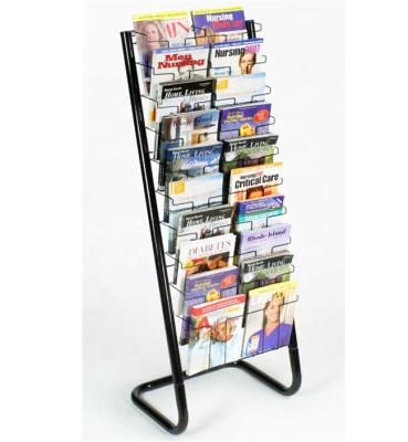 China Free Standing Multilayer Display Rack Magazine Rack Metal Display Rack Book For Bookstore for sale