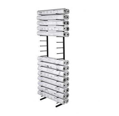 China Card Heavy Duty Metal Rolled Display Rack Paper Holder For Wallpaper, Drawing, Model for sale