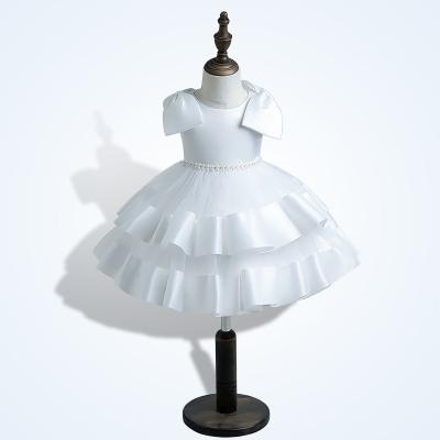 China 2022 New Design Washable White Princess Girls Dresses for Kids Birthday Party for sale