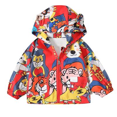 China Lovely Breathable Professional Clothing Manufacturing Cartoon Children Jackets Kids Fancy Coat With Hat for sale