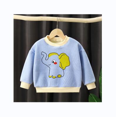 China Breathable thick warm children's fleece long-sleeved tops baby men's and women's autumn sweater children's fleece for sale