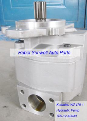 China hydraulic gear pump 705-12-40040 for Komatsu loader WA470-1 / WA500-1 / WA450-1 for sale