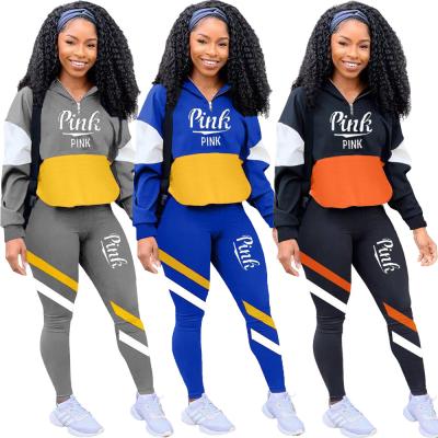 China JY37 Fashionable High Quality QUICK DRY High Quality QUICK DRY Pants Set Letter Two Piece Print Plus Size 2 Piece Set Women for sale