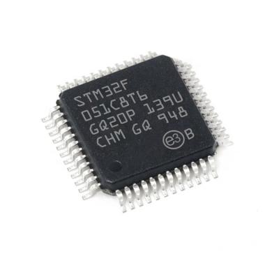 China New Original LQFP48 48MHz 64KB MCU Standard STM32F051C8T6 32-Bit FLASH Microcontroller for sale