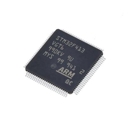 China New original standard 100MHz 1MB 32-bit FLASH MCU 100-LQFP CHIP Microcontroller STM32F413VGT6 for sale