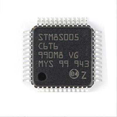 China New original standard 8BIT 32KB MCU (32K x 8 FLASH microcontroller STM8S005C6T6) 48LQFP 3.3V/5V for sale