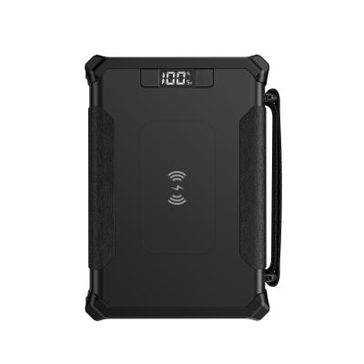 China Fast Charging Support Solar Panel Power Bank QC 3.0 USB-A Output Wireless Portable Power Station CPAP Outdoor Camping Battery Holder for sale