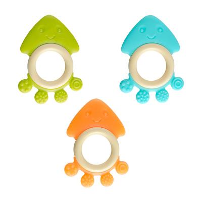 China Toy Wholesale Cartoon Shape Colorful Soft BAP Silicone Free Baby Teether Teething Toys for sale