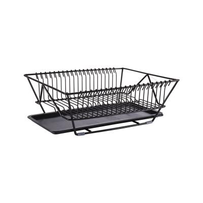 China Sustainable Hot Selling Multifunctional Metal Dish Drying Organizer Rack Kitchen Storage Rack for sale