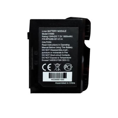 China 7.4V 1800mAh Li-ion Battery Replacement Batteries For POS Verifone Bat-680VX VX670 VX680-E1 1GB Wireless Terminal Machine for sale