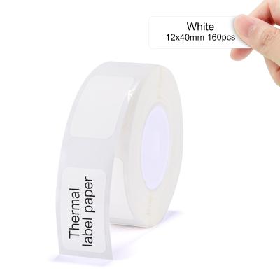 China Black and White Label Tape for D11/D110 The Maker, Self-Adhesive Sticker Paper Thermal Printer, Waterproof TearProof, Easy to Replace (White) for sale