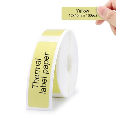 China Black and White Label Tape for D11/D110 The Maker, Self-Adhesive Sticker Paper Thermal Printer, Waterproof TearProof, Easy to Replace (Yellow) for sale