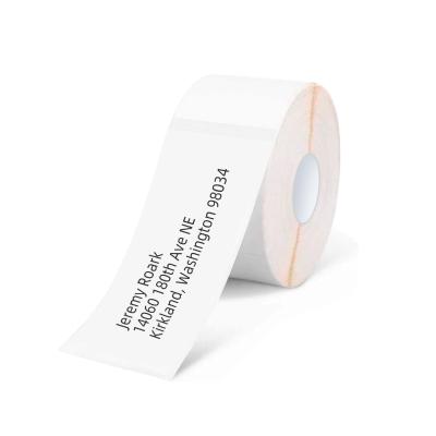 China Black and White Label Paper for B21 Maker, Self-Adhesive Sticker Paper Thermal Printer, 1.18x2.75 inch, 110pcs/roll, for Text Address Labels for sale