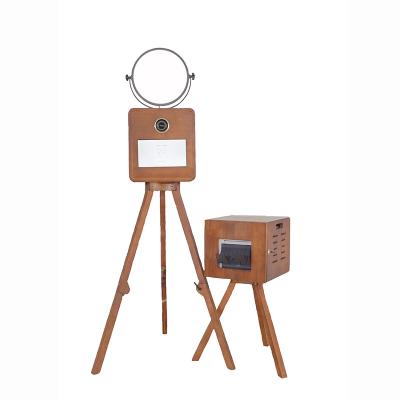 China Retro New Style Design Vintage Wooden Photo Booth Retro Wooden Photo Booth Machine With Printer for sale