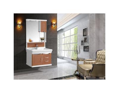 China Wall Mounted Modern PVC Modern Floating Bathroom Cabinets Cheap Vanity For Storage Washing Hands for sale