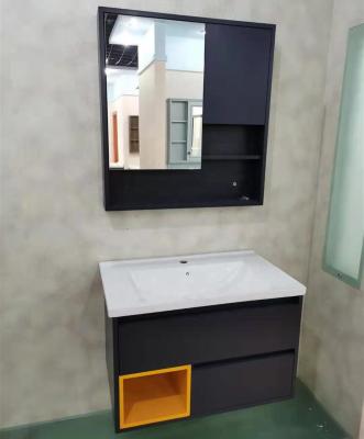 China High Quality Modern Melamine MDF Bathroom Mirror Cabinet Modern Wall Mounted Vanity With Cheap Price for sale