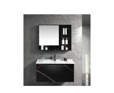 China Modern Floating MDF 40 Inch Mirrored Cabinet Bathroom Vanity For Sale for sale