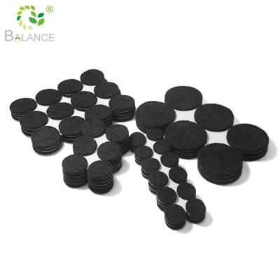 China Furniture Protector Wholesale Furniture Foot Leg Protector Round Adhesive Square Felt Pad Set for sale