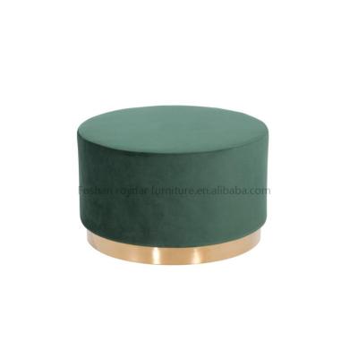 China Luxury hotselling modern style velvet living room bedroom outdoor storage stool for sale