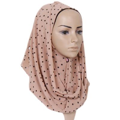 China New and autumn chiffon hijab spring lady chiffon scarf fashion WAVELET POINT SCARF silk shawl decoration for sale