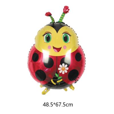 China Gift Toy Cartoon Ladybird Shape Ladybug Animal Foil Balloons For Children's Birthday Decoration Supplies Baby Toys Balloon for sale