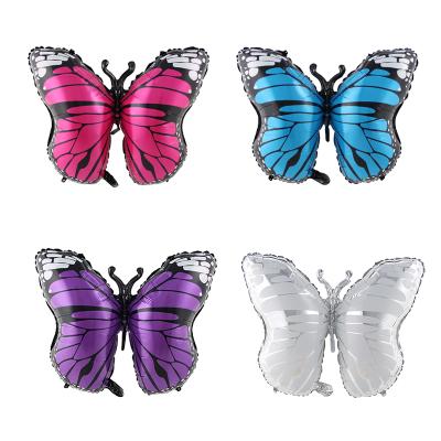 China Animal Butterfly Shape Foil Balloon Globo Mariposa Wedding Insect Birthday Party Decoration Gifts Toy Red White Purple Blue Gift for sale