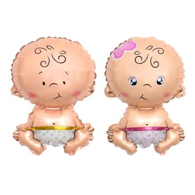 China Infant Toy Cute Baby Shower Boy Girl Foil Balloon Globo De Bebe Chico Chica For Baby Birthday Party Decoration Toy No. 1 for sale