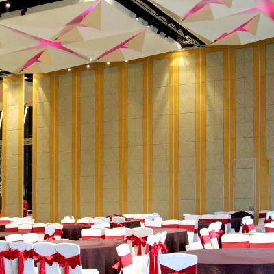 China 100mm Contemporary Semi-automatic Hall Hotel Banquet Movable Wall Divides Soundproof Folding Partition Walls For India for sale