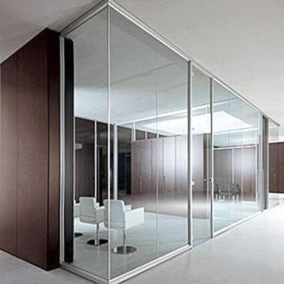 China Modern Removable Office Partition Walls Hong Kong Office Partition Melamine Walls Glass Partition System for sale