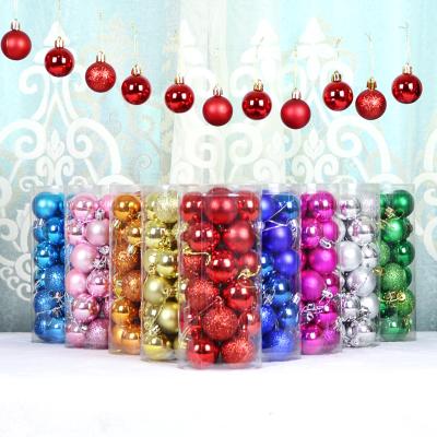 China Durable Good Prices Plastic Clear White Red Pink Christmas Ball Ornaments For Christmas Party Decorations for sale