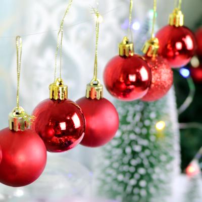 China Wholesale Cheap Durable Indoor Christmas Balls Christmas Decoration Ornaments 4cm 6cm Unbreakable Plastic 8cm for sale