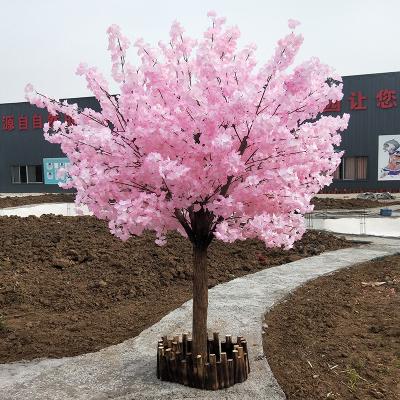 China Cheap Wholesale Indoor Decorative Fake Sakura Plant Simulation Landscape Decoration Garden Japanese Cherry Blossom Tree for sale