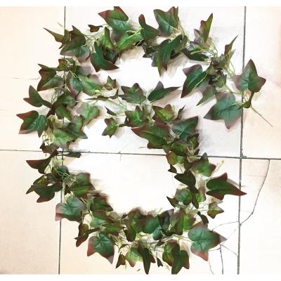 China Indoor Hanging Green Vines Easily Gathered Artificial Silk Vine Leaf Vineyard Ivy Garland Fake Plant English Plastic Vines Durable Artificial Flowers for sale