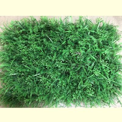 China Artistic Artificial Flower Wall Green, Artificial Foliage Wall, Artificial Grass Wall Panels 40x60 for sale