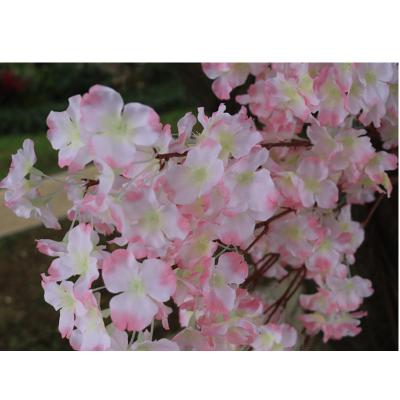 China Romantic silk flower branch simulation flower end flower square tree branches lace white artificial cherry blossom branch for sale