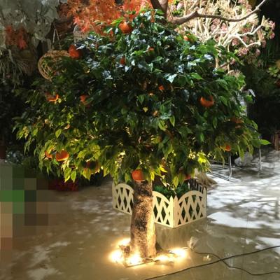 China Party Evergreen Customized Props For Different Events Artificial Fake Fruit Trees Orange Lemon Pear Tree for sale