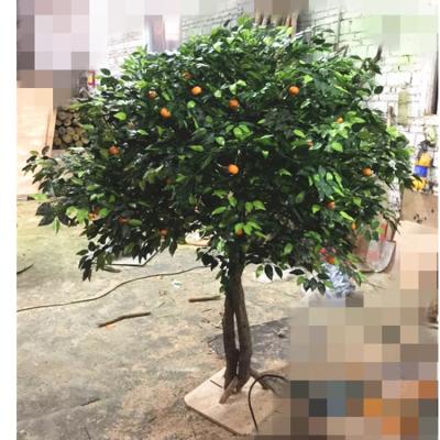 China Fake Evergreen Artificial Fruit Tree Plants Orange Tree Lemon Tree For Sale for sale